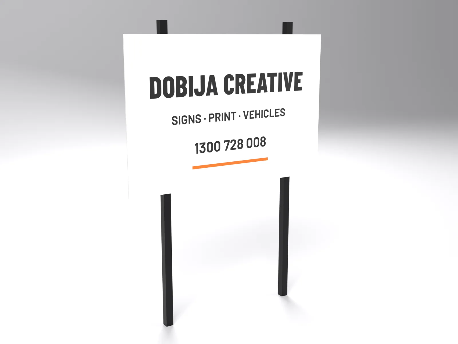 Corflute Signs – Cut Vinyl Lettering