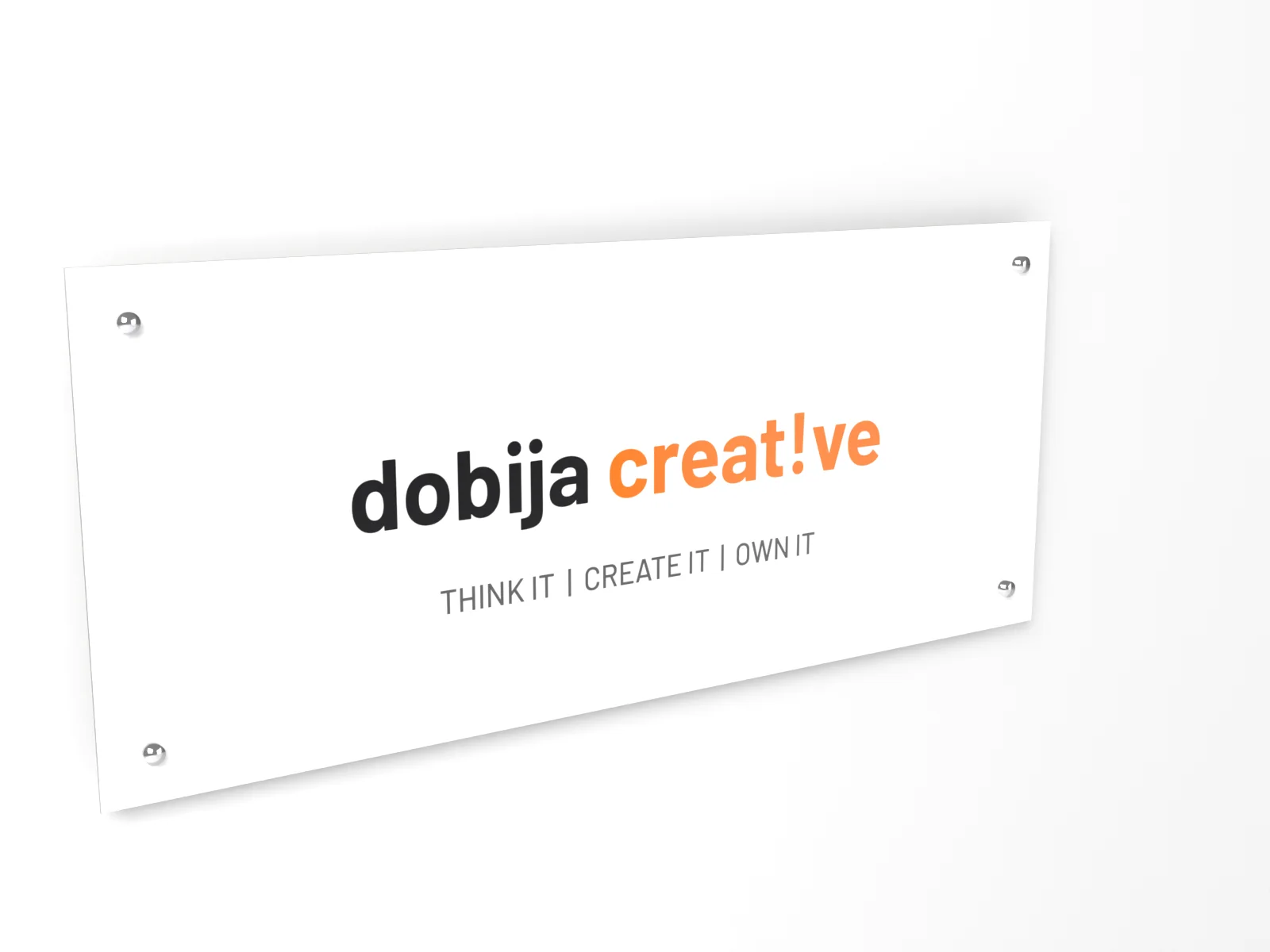 3D Acrylic Reception Signs