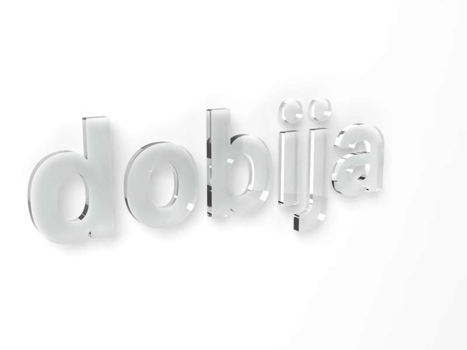 3D Acrylic Letters – Clear