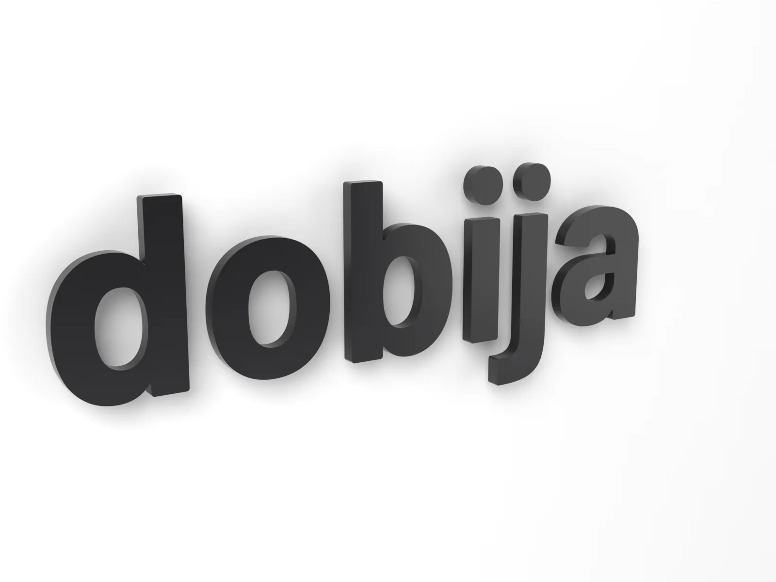 3D Acrylic Letters – Black