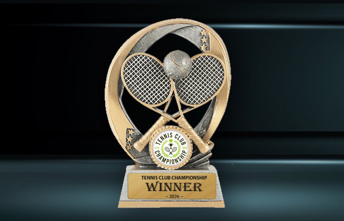 Elliptical Tennis Trophy