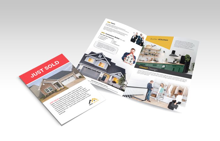 Folded Brochure with A5 Cards