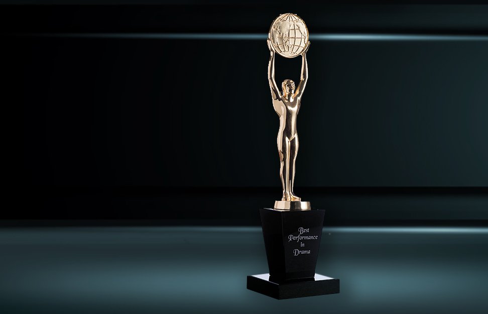 Gold Oscar Style Award Figurine