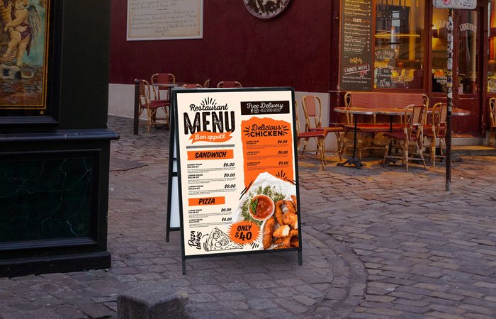 Metal A-Frames Digital Print & Lamination Sign
