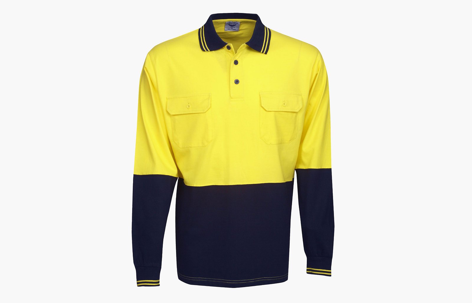 100% Cotton Hi Vis Polo L/S
