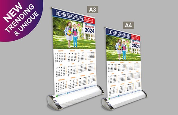 Mini Banner Calendar | A3 & A4