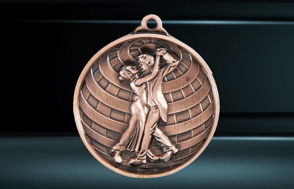Dance Medal – Bronze Finish