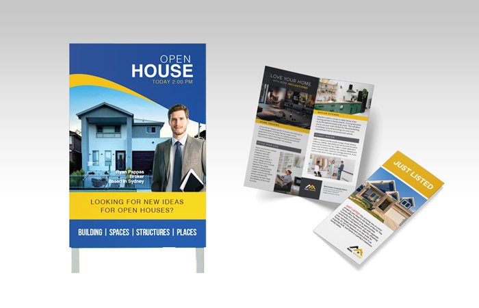 Signboard & Brochures Package
