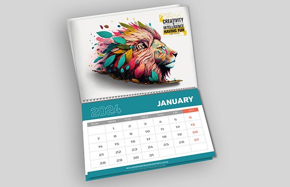 A3 Wall Calendars (A2 to A3 spiral binding)