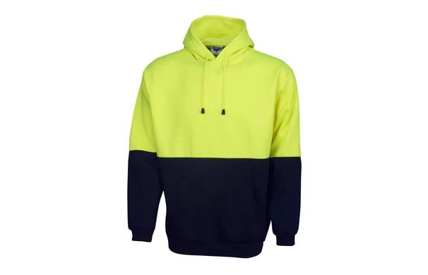 Hi Vis Fleecy Hoodie with Kangaroo Pocket