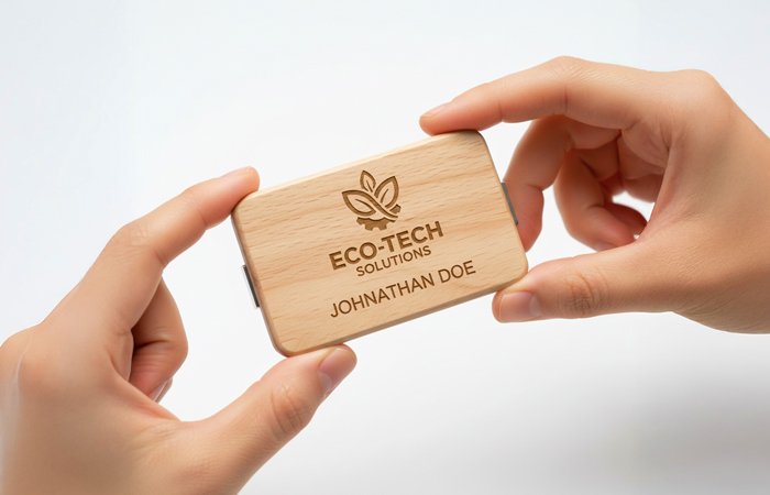 Magnetic Wooden Name Badges