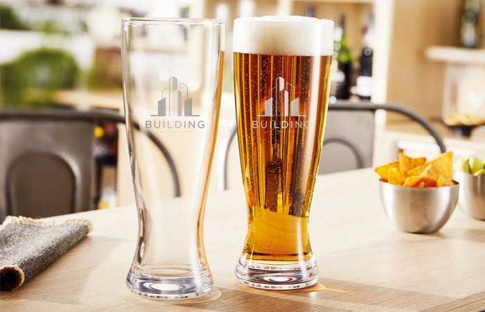 Personalised Pilsner Beer Glass Set