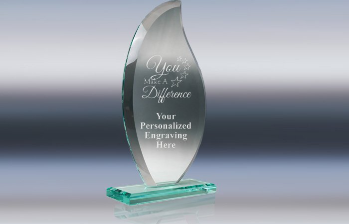 Jade Glass Award – Flame Design