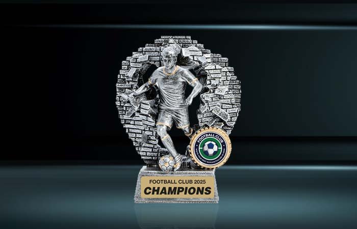 Crash Through Football Trophy