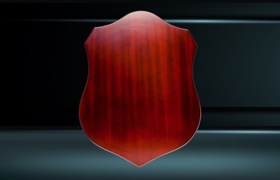 Rosewood Timber Shield – Premium Finish