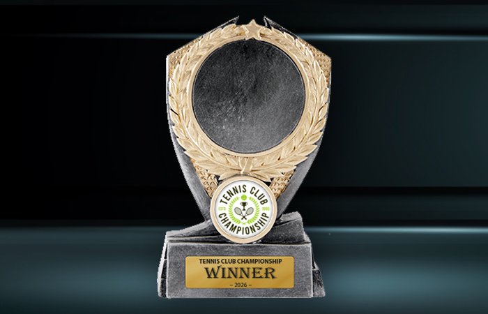 Hero Shield Tennis Trophy