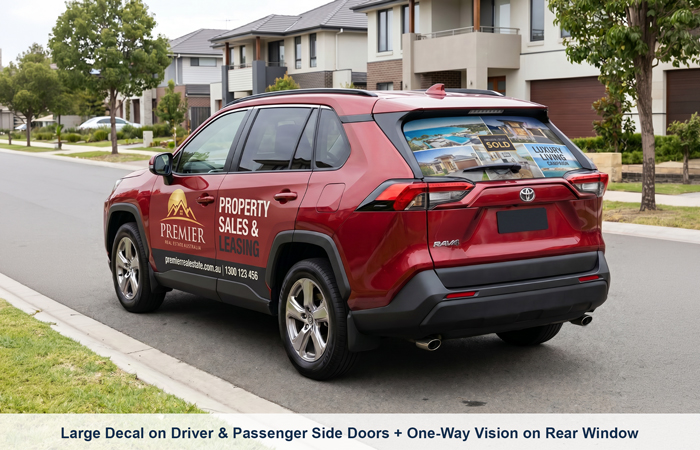 Car signage by DPS